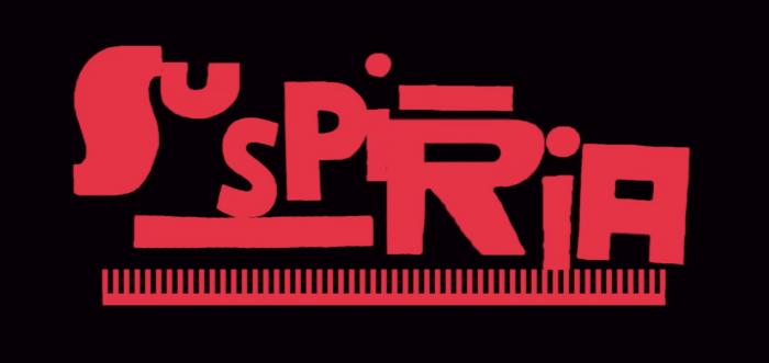 Suspiria movie logo font typeface is awesome