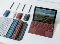 Microsoft bets big on tiny computers with Surface Go tablet/laptop.