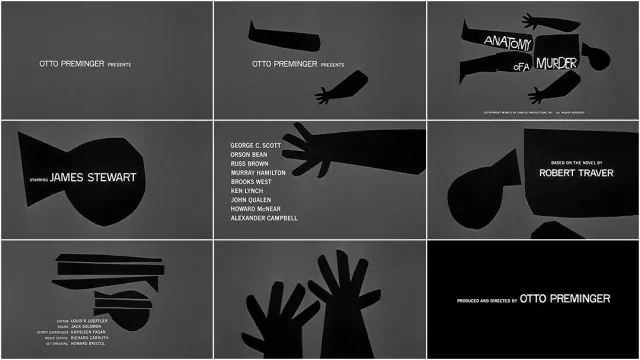 Saul Bass Anatomy of a Murder Title Sequence Analysis