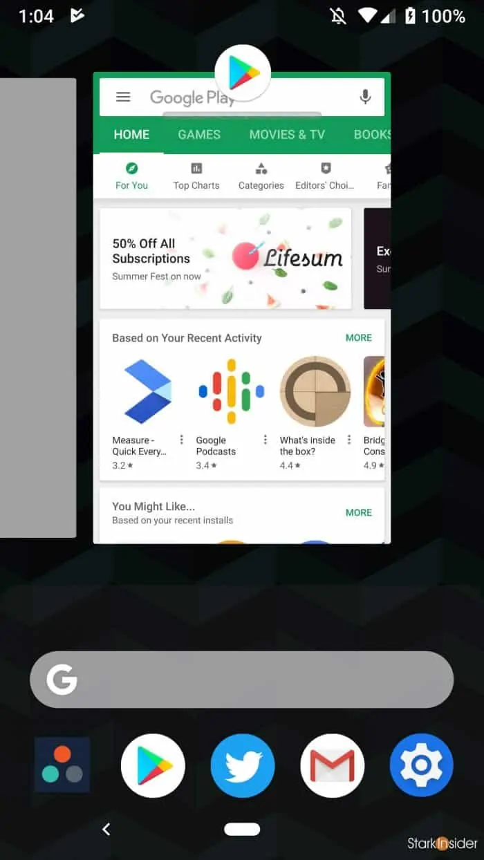 Google Android 9 Pie - Gesture Navigation