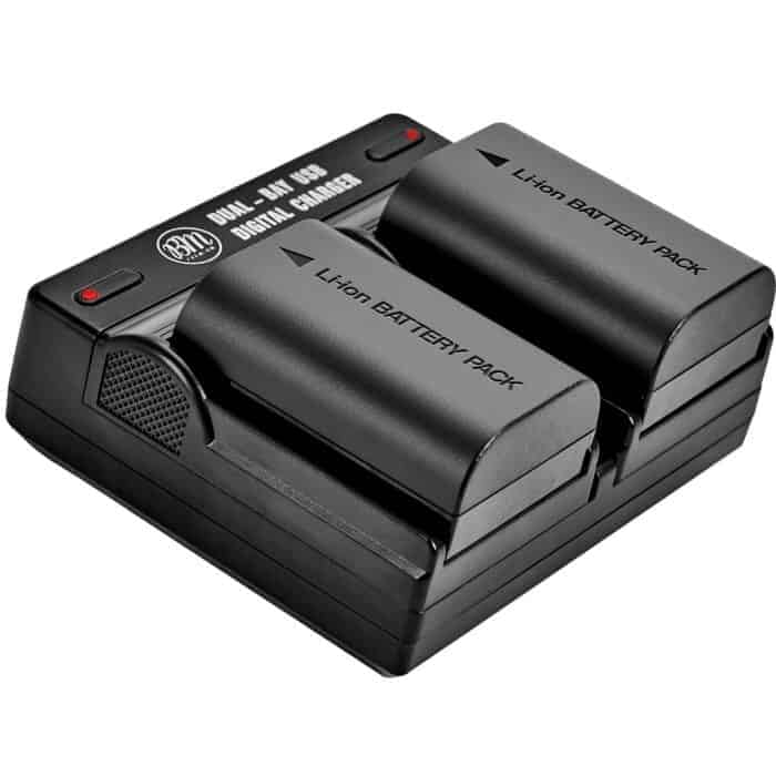  2-Pack of LP-E6N Batteries and Dual USB Battery Charger for Canon