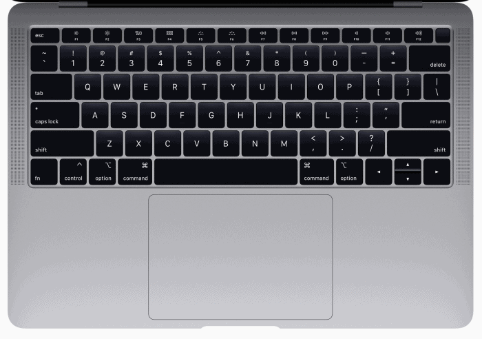 New MacBook Air keyboard 2018