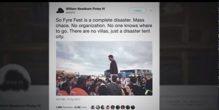Fyre Fest disaster Twitter
