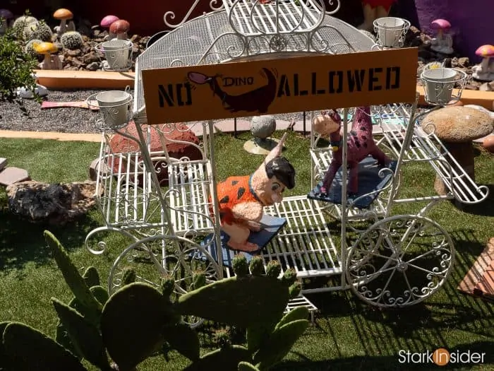 Flintstone House - Hillsborough, California - Fred Flintstone with Dino