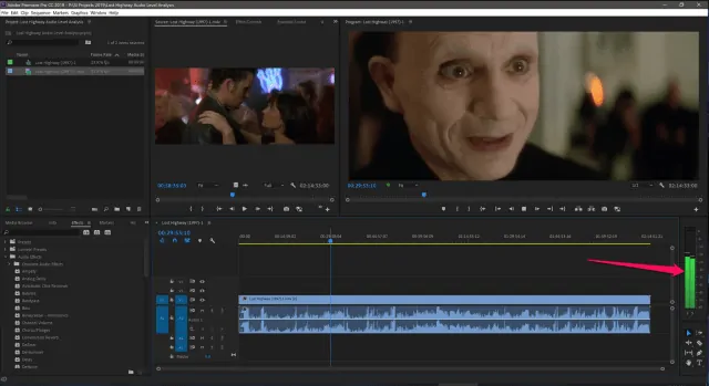 Premiere Pro audio level meters sound mix tips