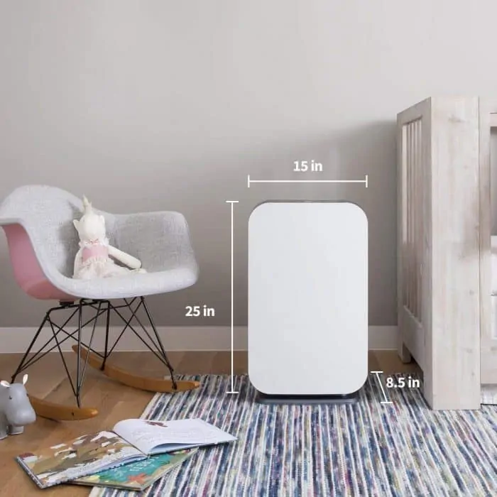 Alen BreatheSmart FLEX Air Purifier - dimensions