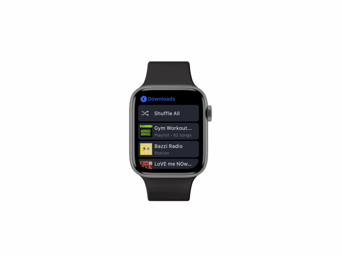 Pandora app for Apple Watch