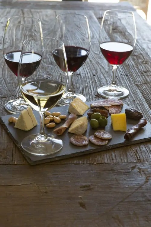 Wente Winery (Livermore) cheese board.