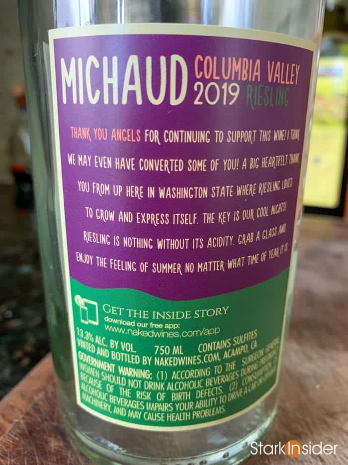 Naked Wines Review - Michaud - Columbia Valley - Reisling