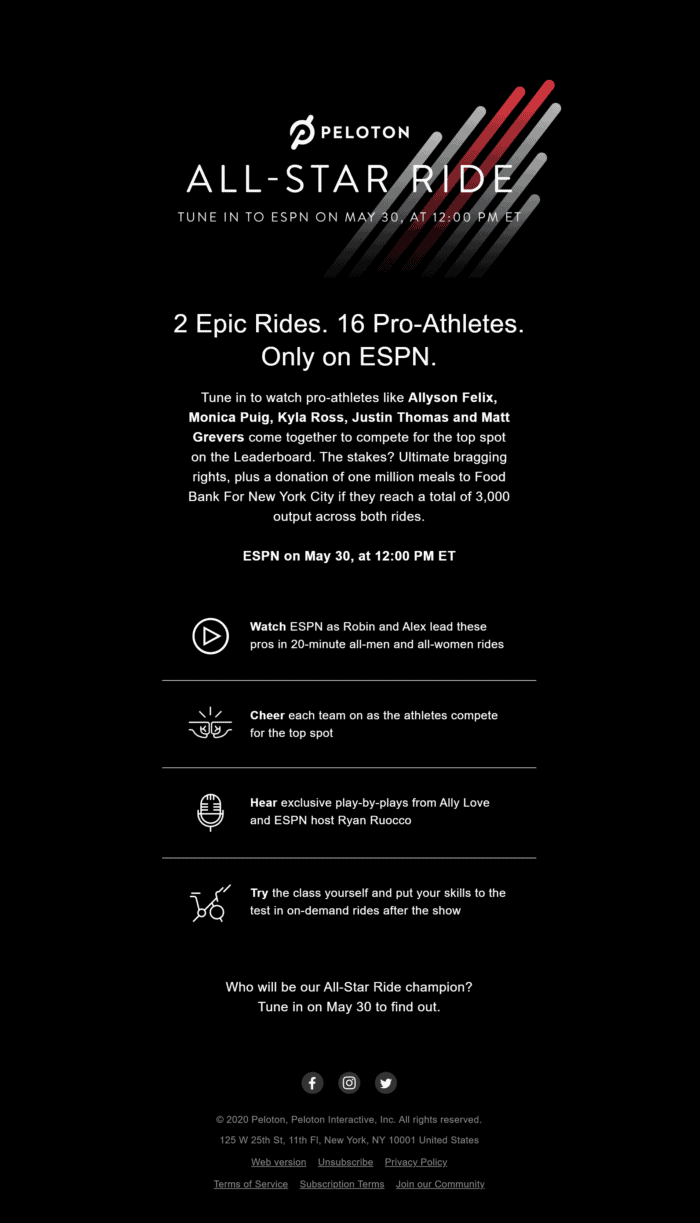 Peloton All-Star Ride