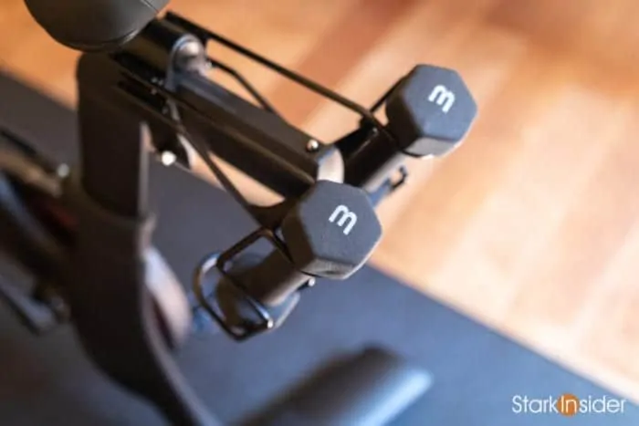 Peloton Top 10 Best Accessories: Dumbbells for back of bike