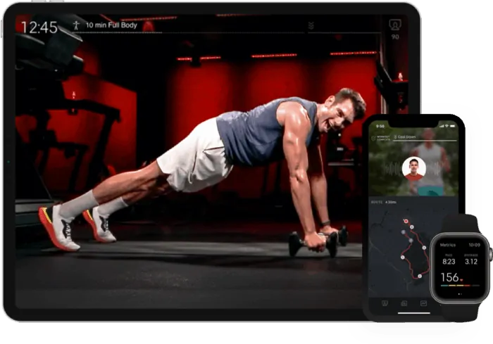 Peloton app on iPad, iPhone and Apple Watch