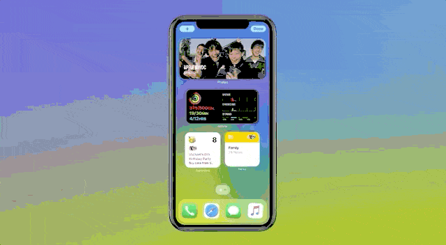 iOS 14 - Widgets home screen at WWDC Tim Cook