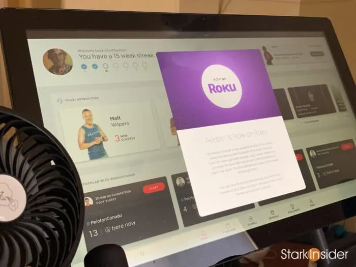 ClintTheMint - Clinton Stark - Peloton - Roku Update Notice