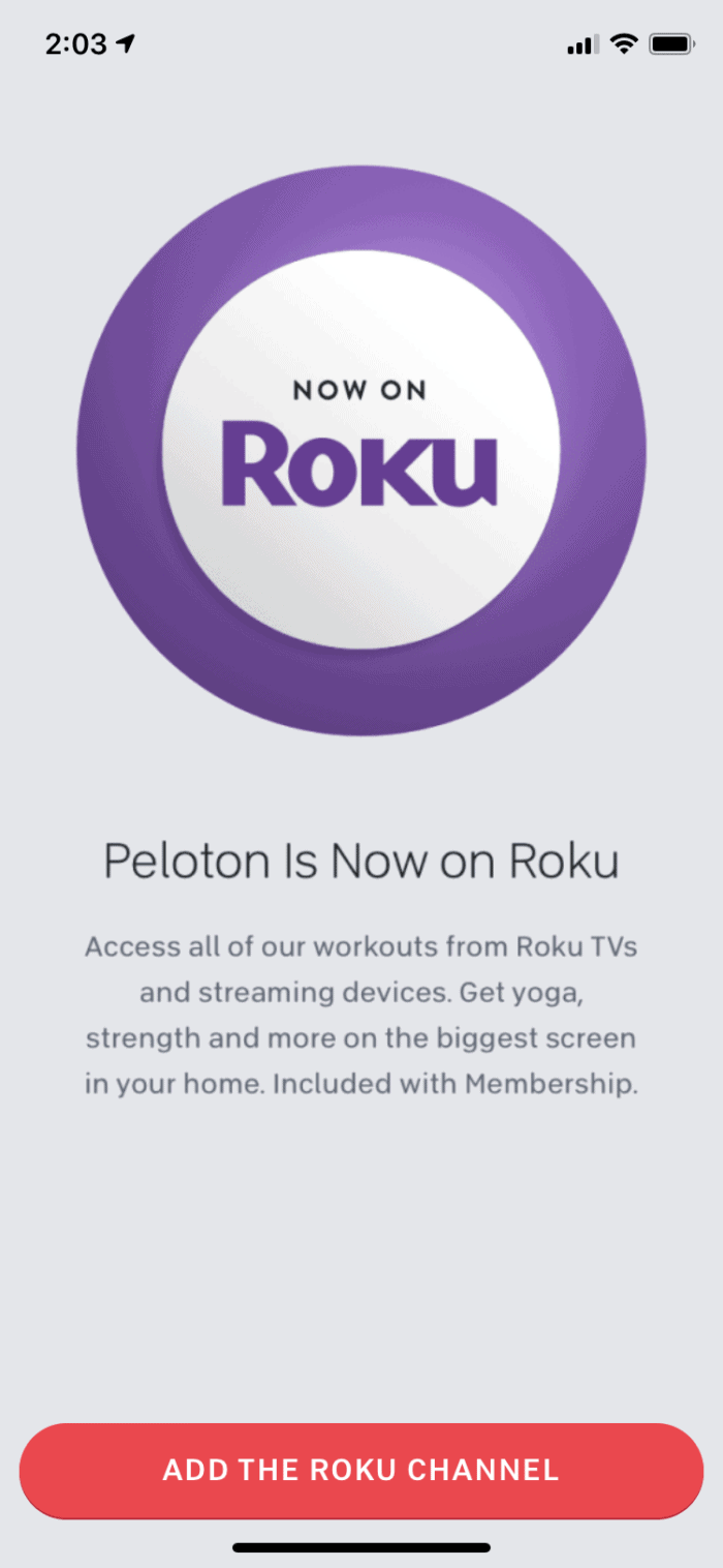 Peloton is now on Roku