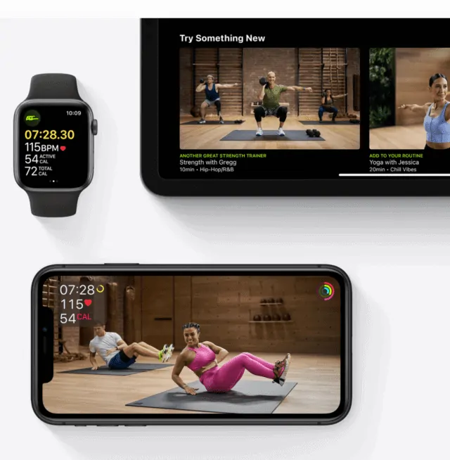 workouts created by top fitness trainers on your iPhone, iPad, and Apple TV