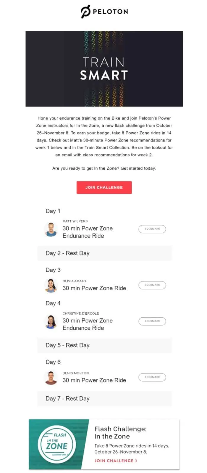 Peloton Train Smart - Flash Challenge
