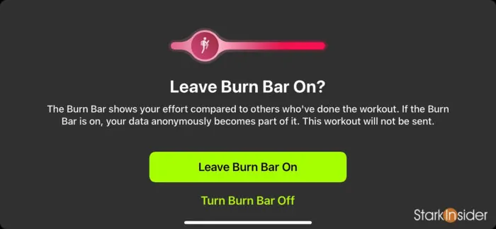 Apple Fitness+ Burn Bar workout effort comparison