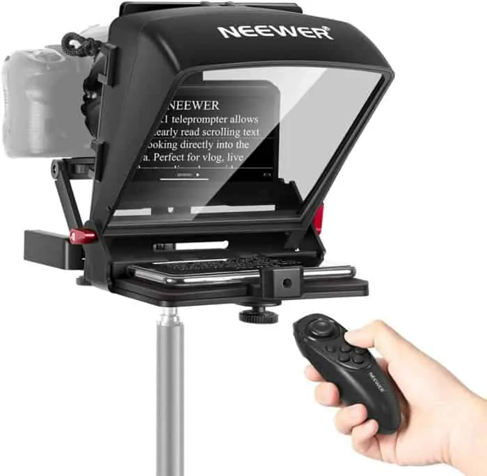 Teleprompter for at home corporate video presentations