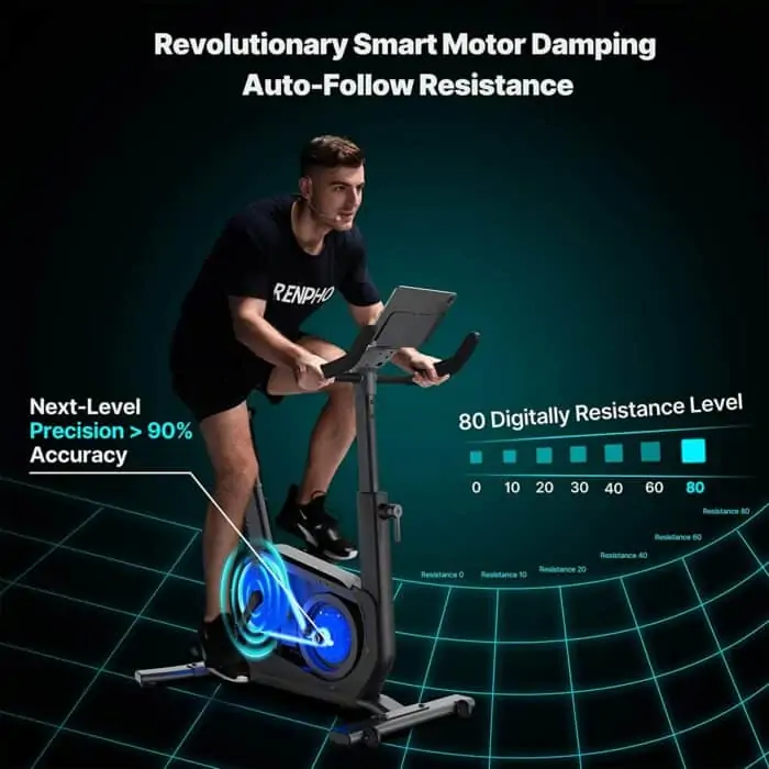 Renpho exercise bike - Auto-Follow resistance