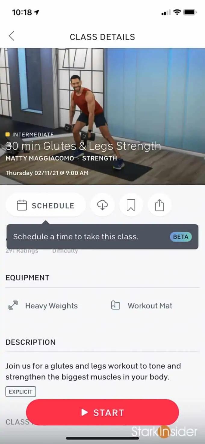 Peloton Schedule Feature - How to build a custom calendar of workout classes using the Peloton app
