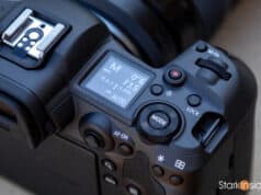 Canon EOS R5 LCD and top plate dials and controls