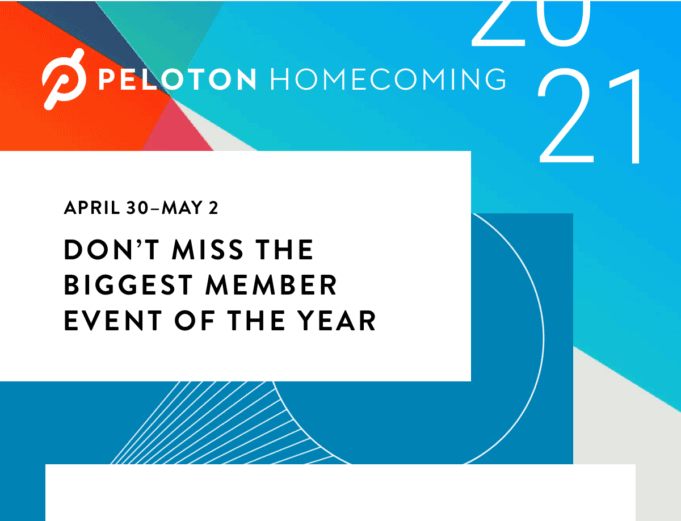 Peloton Homecoming 2021 - Virtual event schedule, thoughts