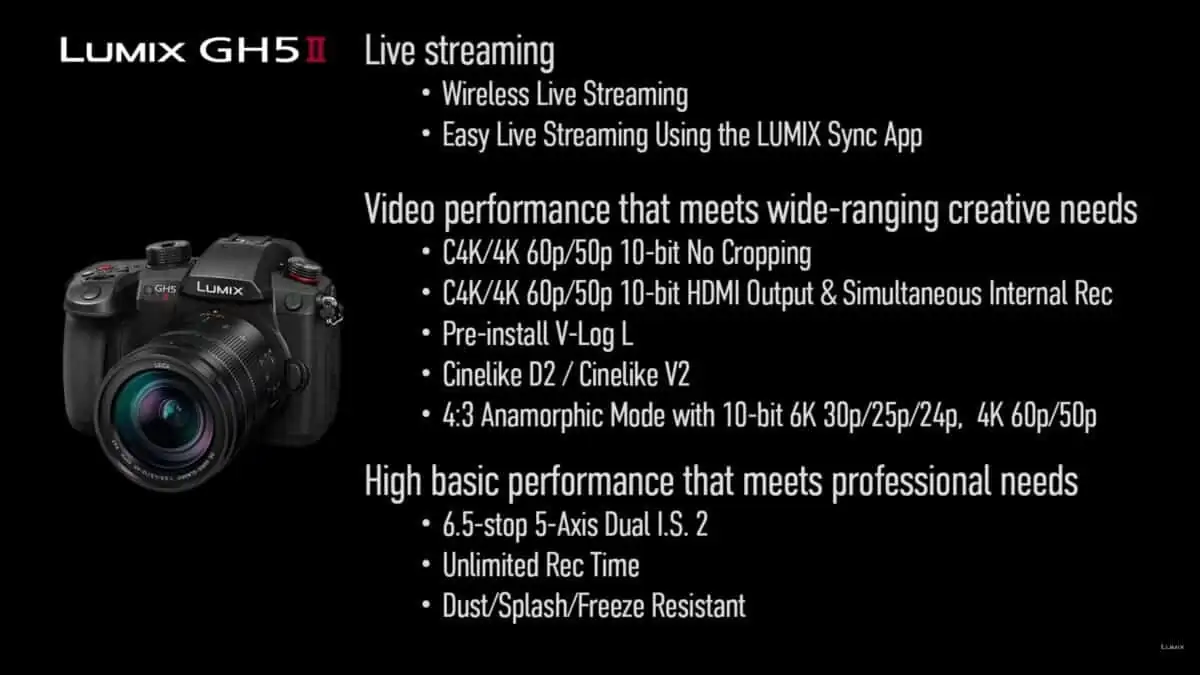 Panasonic Lumix GH5 Mark II specs announcement - camera news