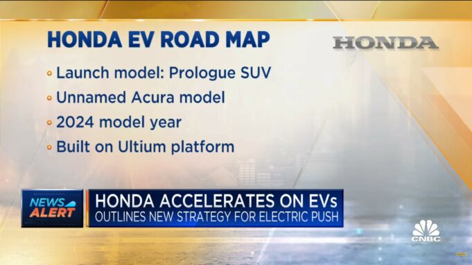 Honda EV road map - Prologue