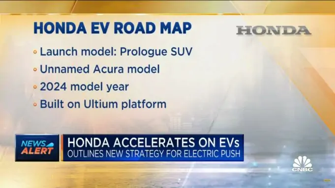 Honda EV road map - Prologue