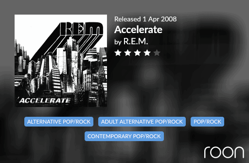 Accelerate Allmusic Review 2008 REM revisited
