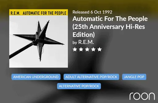 Automatic For The People Allmusic Review 1992 REM revisited