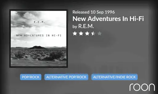 New Adventures In Hi-Fi Allmusic Review 1996 REM revisited