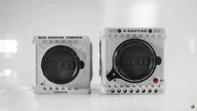 RED Komodo 6K (left) V-Raptor 8K (right) size comparison