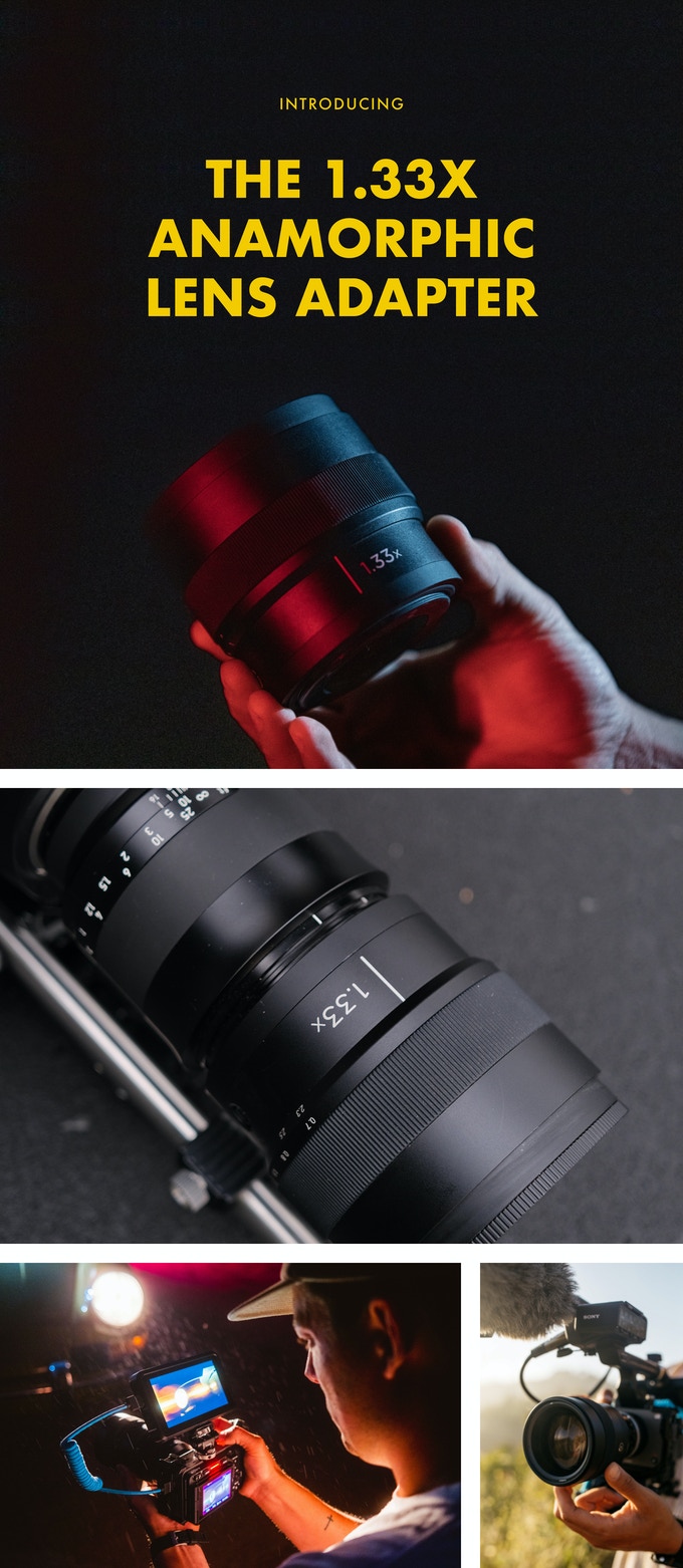 Moment Anamorphic Lens Adapter 1.33x Kickstarter