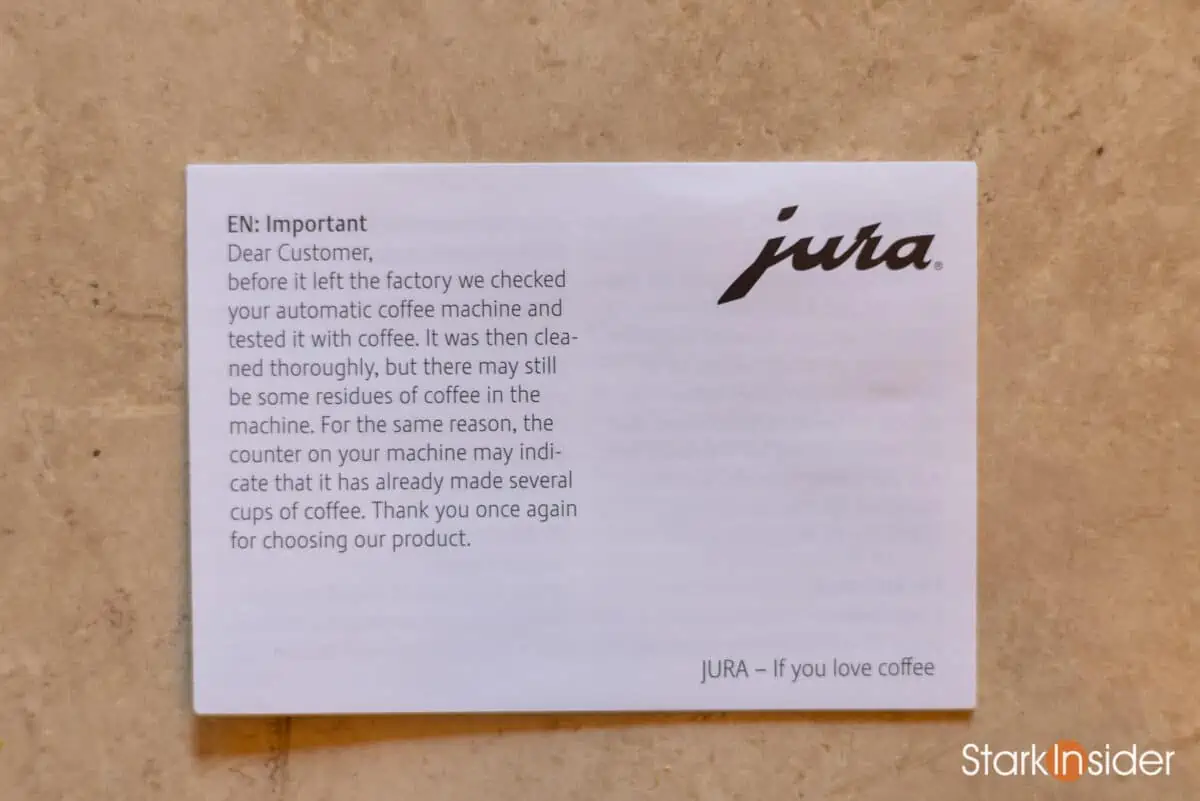 Jura Z10 super-automatic espresso machine - first impressions unboxing and test review