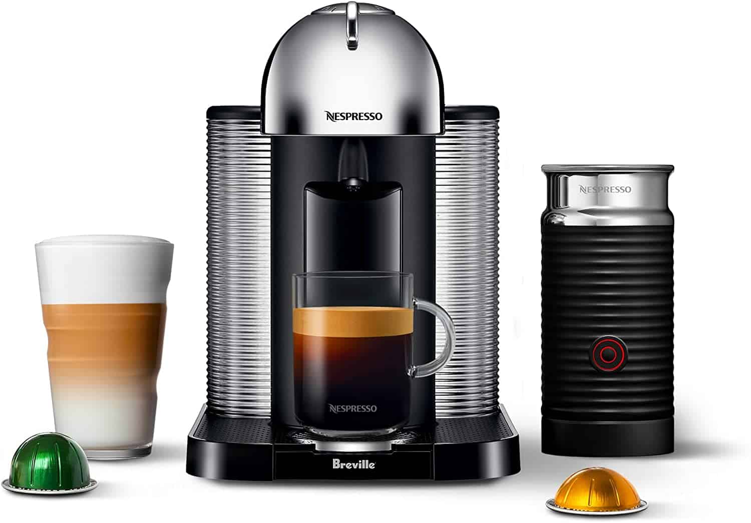 Nespresso Vertuo Plus Coffee and Espresso Maker by De'Longhi,  60 ounces, Titan