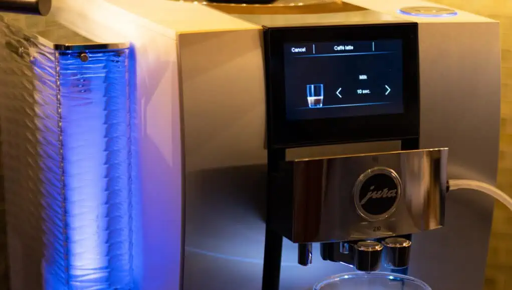 Jura Z10 Review - Drink parameter adjustments