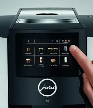 Jura Sale - Touchscreen display on the Jura S8 automatic espresso machine