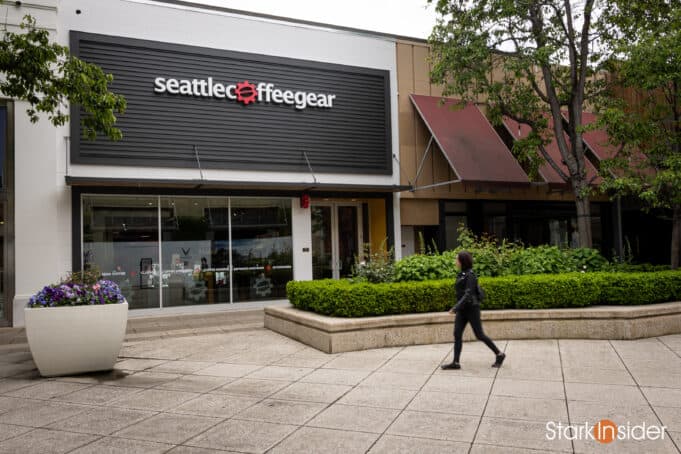 Seattle Coffee Gear Store at Stanford Shopping Center exterior view