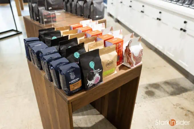 Seattle Coffee Gear Store bags of espresso bean coffee
