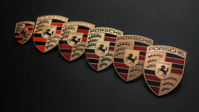 Porsche badge refresh 2023 comparison