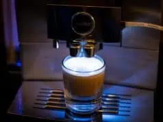 Brewing a Cortado on a Jura Super-Automatic espresso machine is efficient when it comes to milk consumption
