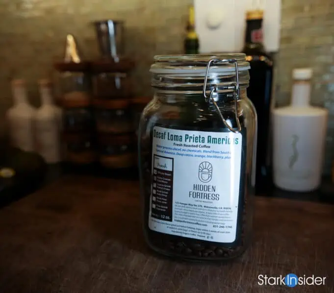 Sealed jar storage for espresso beans