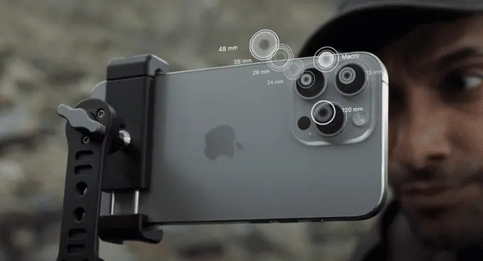 Apple iPhone 15 Pro focal lengths lenses