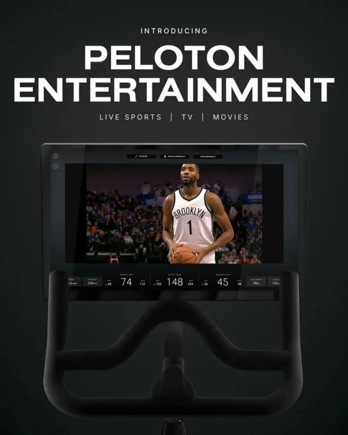 Peloton screen online netflix