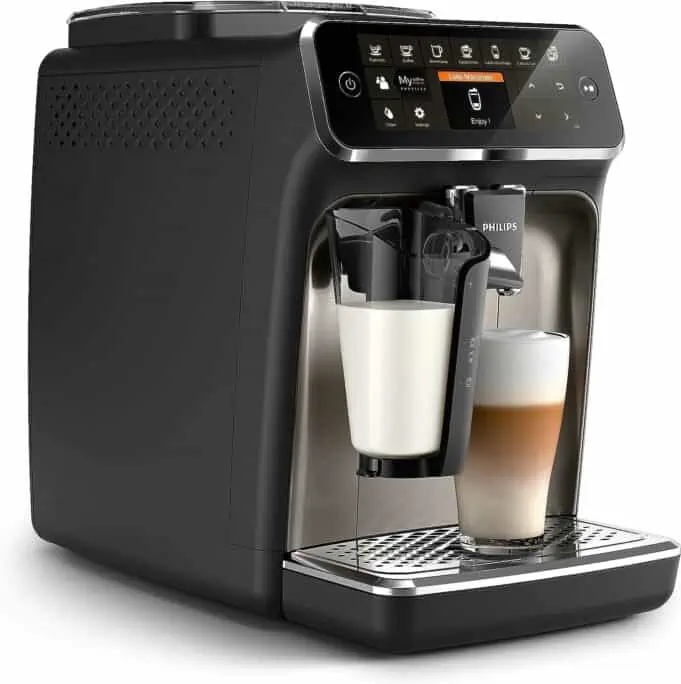PHILIPS 4300 Series Fully Automatic Espresso Machine - LatteGo Milk Frother, 8 Coffee Varieties