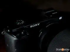 Sony a6000 - front view and shutter button, power switch