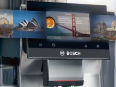 Bosch 800 Series Superautomatic Espresso Machine Touch Display UI