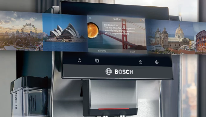 Bosch 800 Series Superautomatic Espresso Machine Touch Display UI